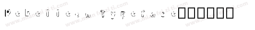 Rebelleon Typeface字体转换